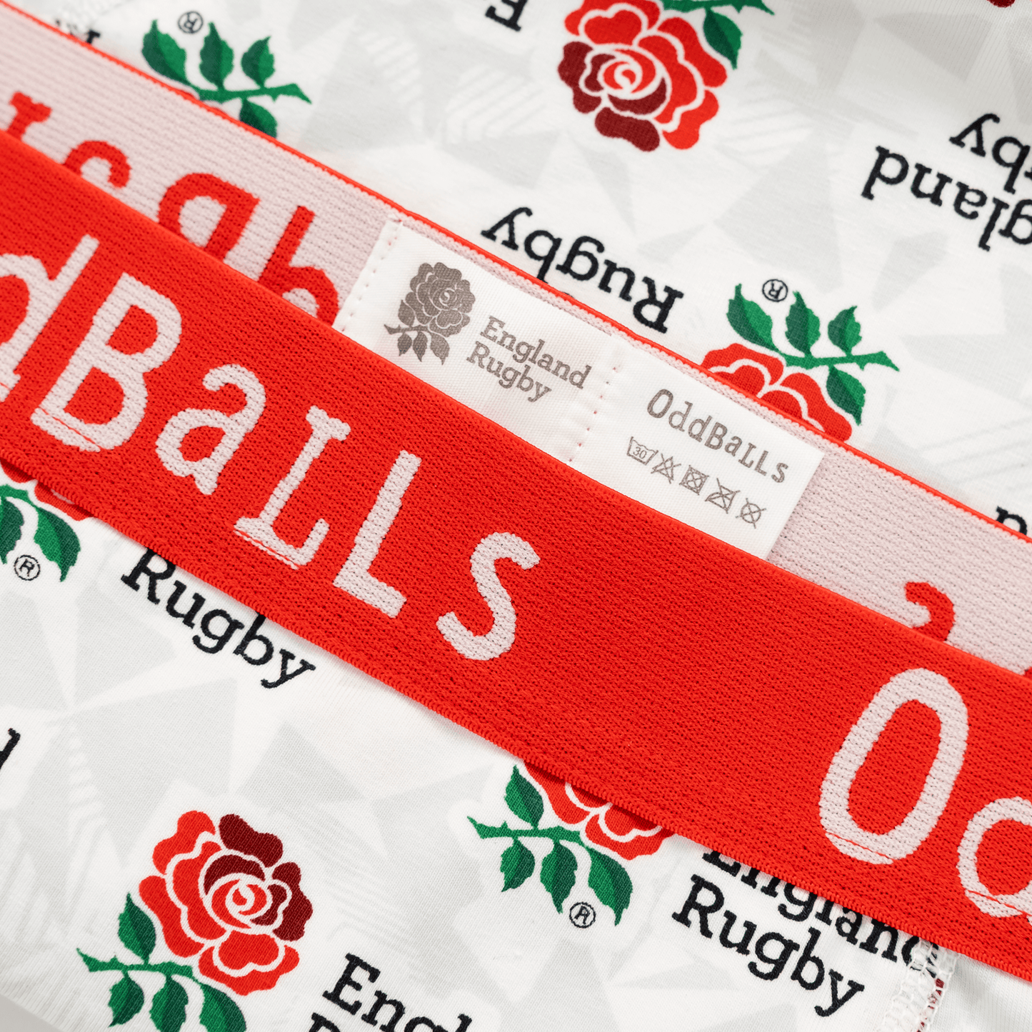 OddBalls England Rugby Union Home 25/26 - Mens Boxer Shorts
