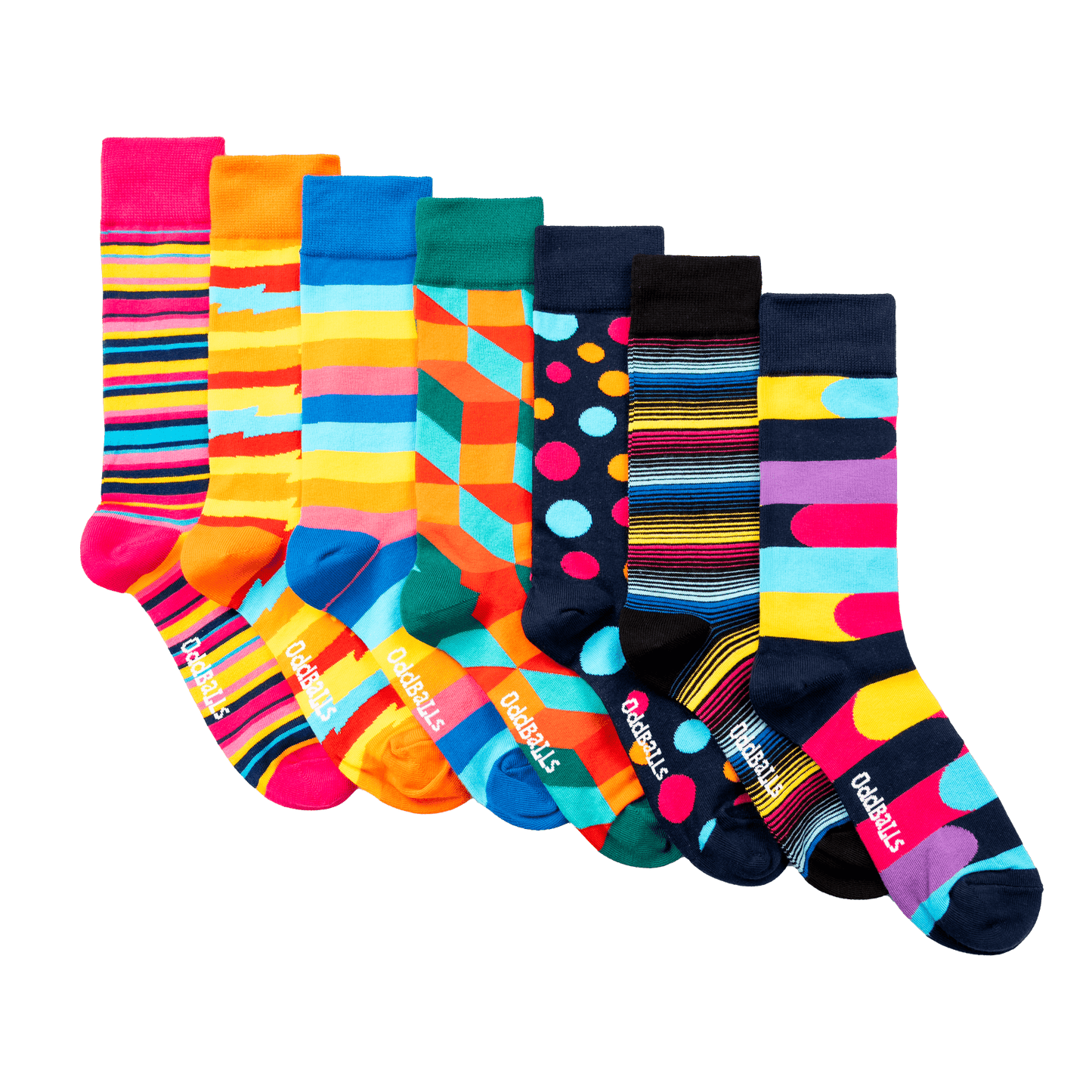 OddBalls Variety 7 Pack - Socks Bundle