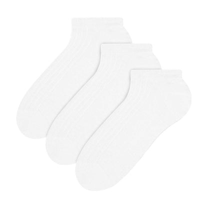 3 Pack Mens 100% Ankle Cotton Socks (2 Sizes)