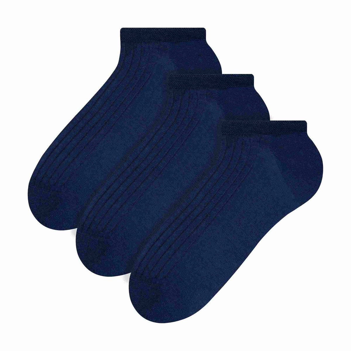 3 Pack Mens 100% Ankle Cotton Socks (2 Sizes)