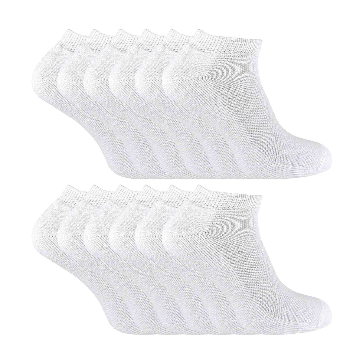 12 Pack Boys & Girls Breathable Bamboo Low Cut Running Socks