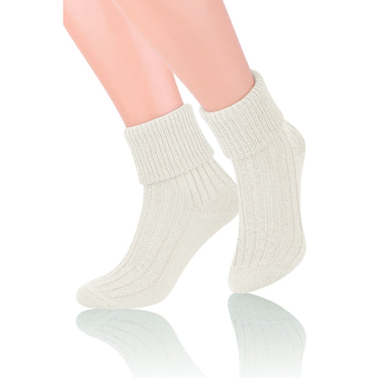 Ladies Wool Bed Socks Luxurious Super Soft Cosy Lounge Sleep Socks