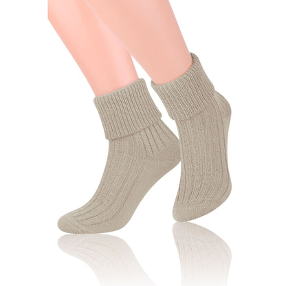 3 Pack Ladies Cosy Wool Bed Socks (2 Sizes)
