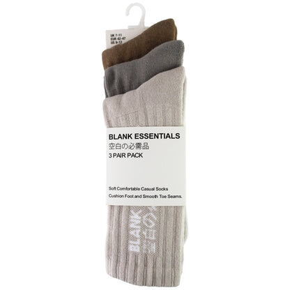 3 Pairs Mens Cotton Sport Crew Socks