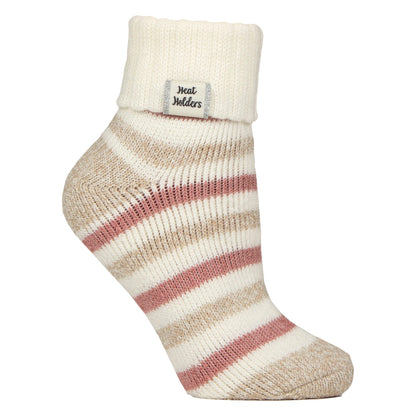 Ladies Thermal Sleep Bed Socks with Rib Turn Over Cuff