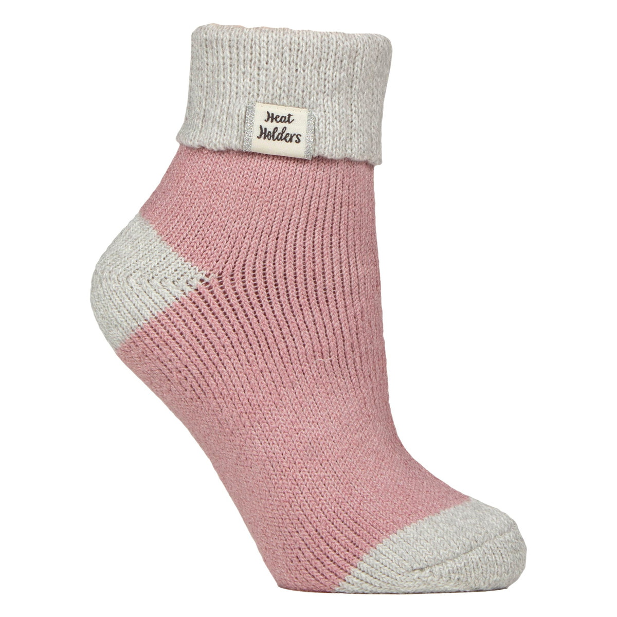 Ladies Thermal Sleep Bed Socks with Rib Turn Over Cuff