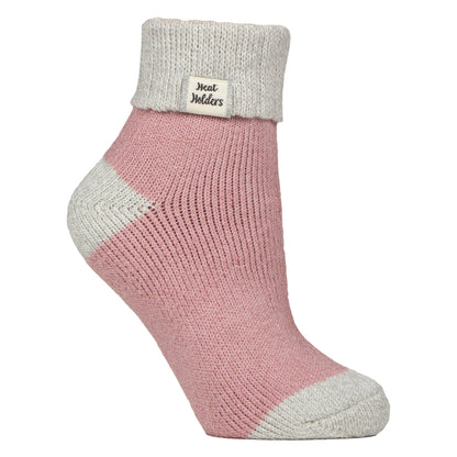 Ladies Thermal Sleep Bed Socks with Rib Turn Over Cuff