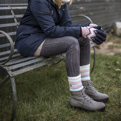 Ladies Twist Patterned Thick Winter Warm Thermal Socks
