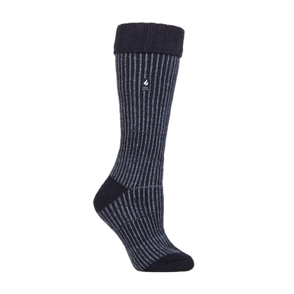Ladies Thick Winter Warm Knee High Ribbed Thermal Boot Socks