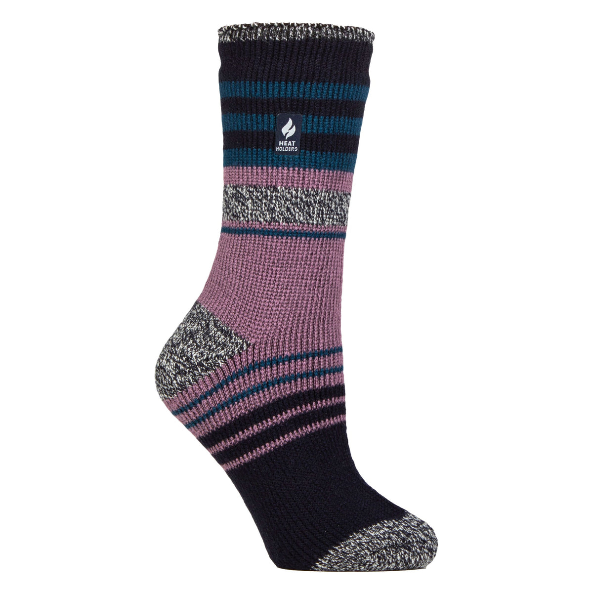 Ladies Winter Varied Stripe Patterned  Thermal Socks for Winter