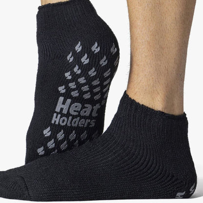 Mens 2.3 TOG Non Slip Low Cut Ankle Thermal Slipper Socks (Multipack Options)