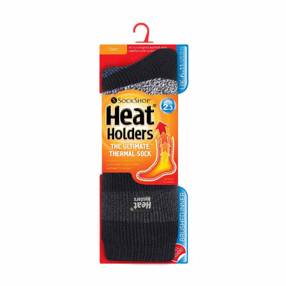 Heat Holders Men’s Twist Patterned Thermal Socks