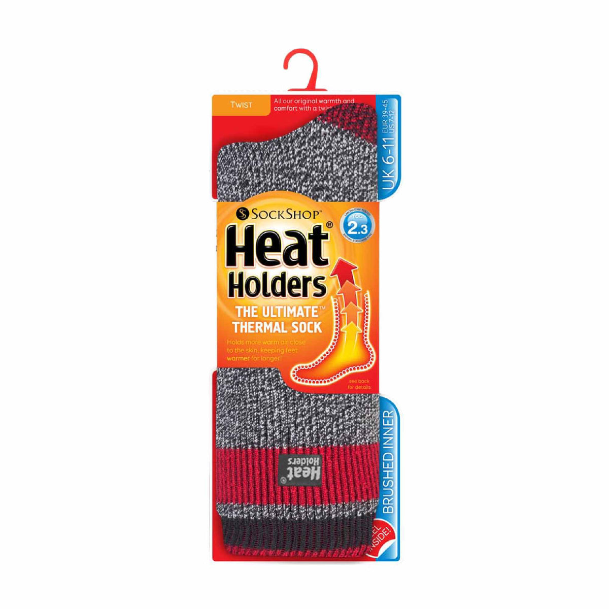 Heat Holders Men’s Twist Patterned Thermal Socks