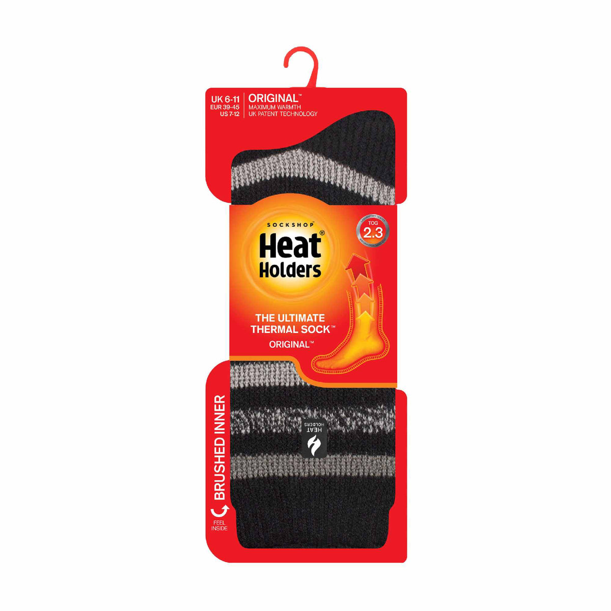 Heat Holders Men’s Twist Patterned Thermal Socks