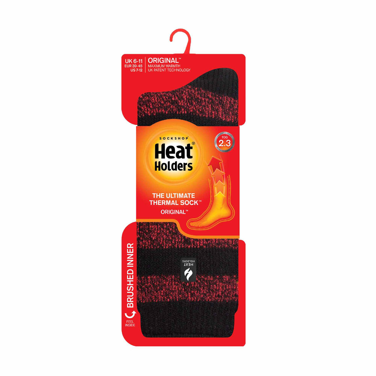 Heat Holders Men’s Twist Patterned Thermal Socks