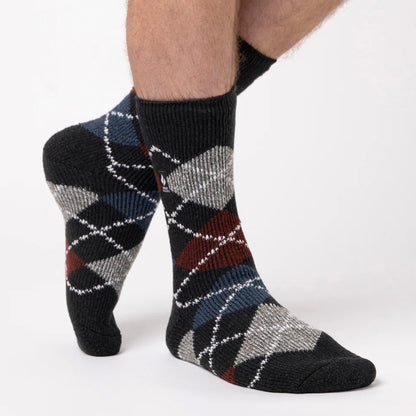 Mens Jacquard Thermal Socks for Winter