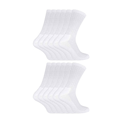 12 Pack Kids Soft Breathable Bamboo Sport Crew Socks