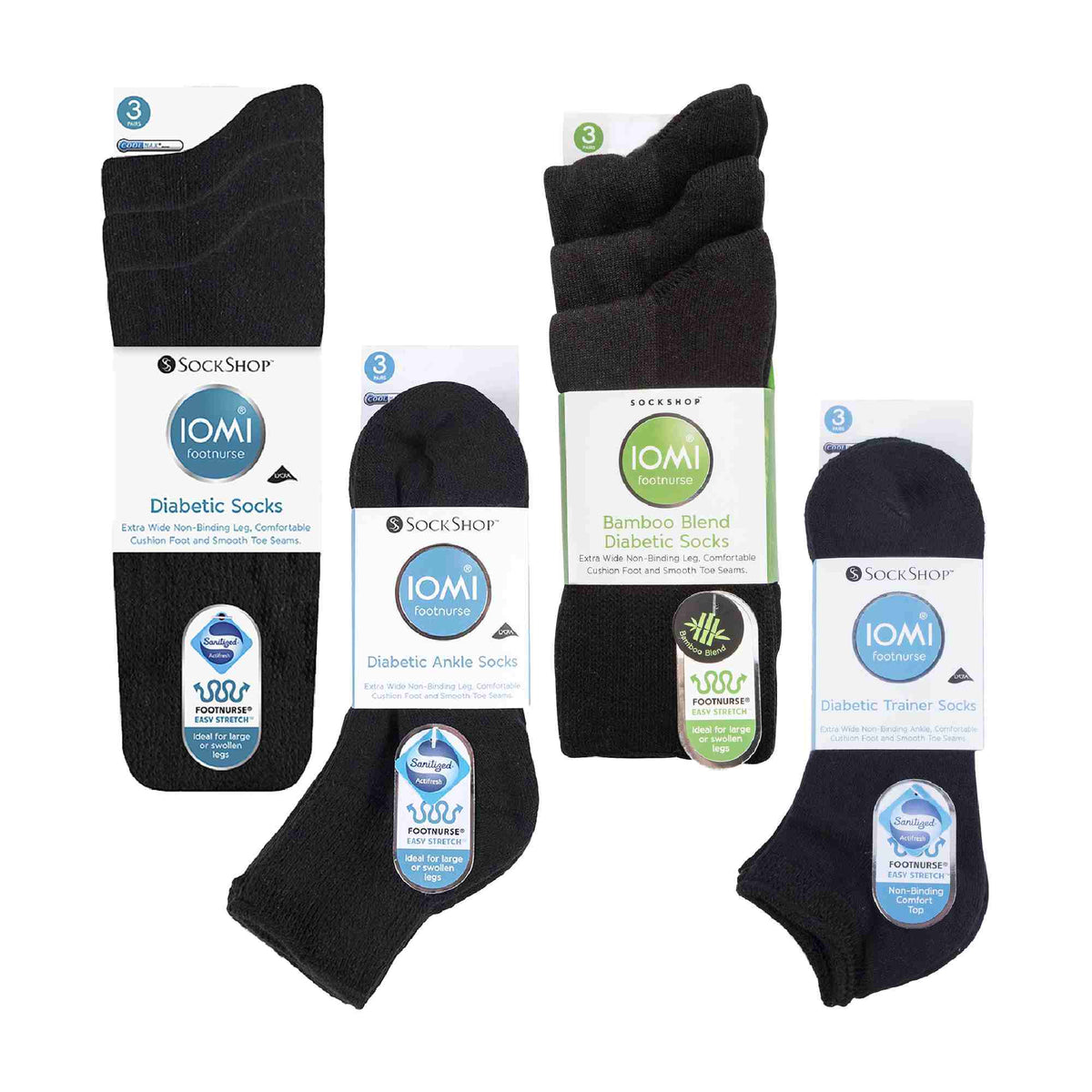 12 Pack Diabetic Socks All Year Round Bundle