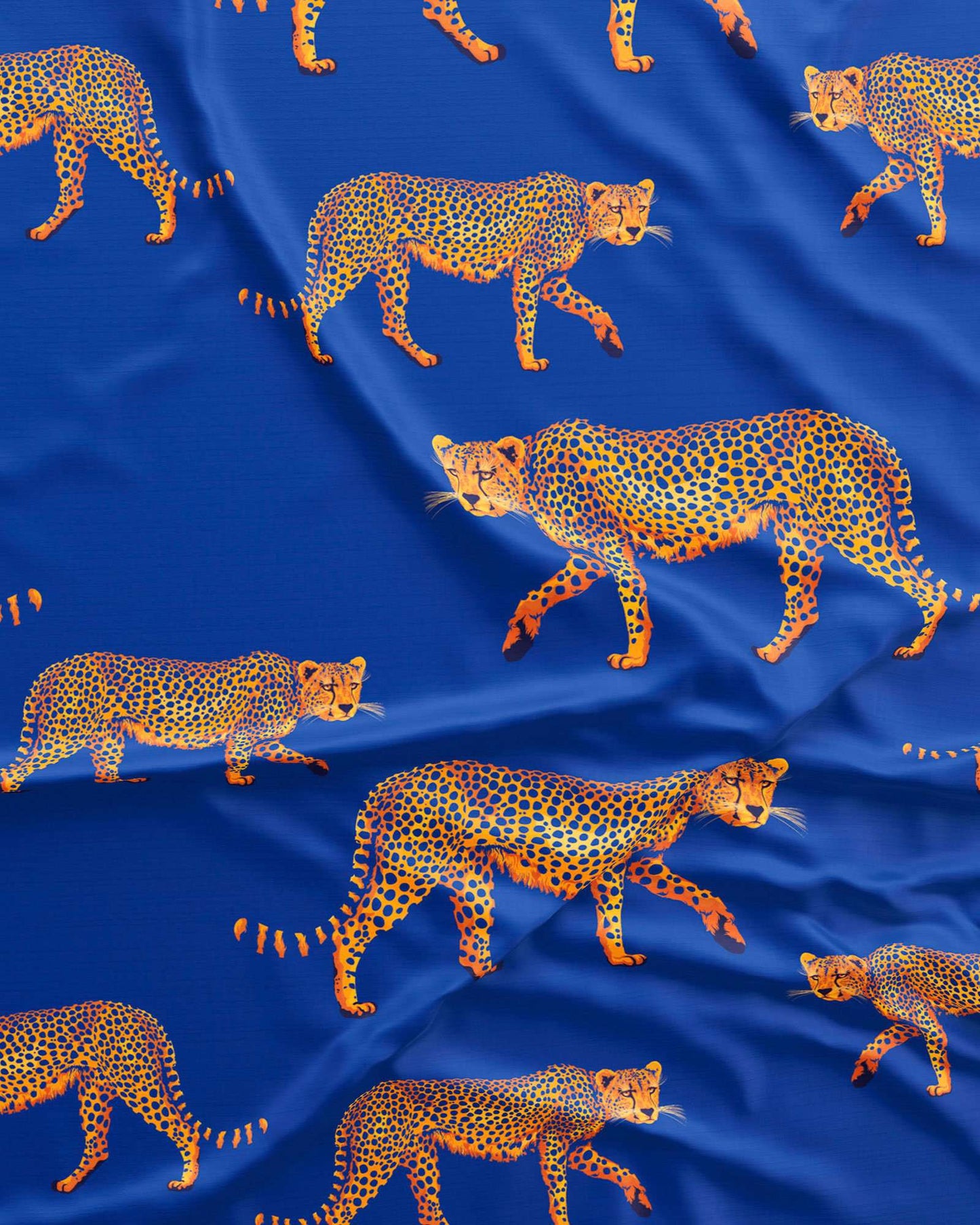 Boys Short Pyjamas - Blue Cheetahs