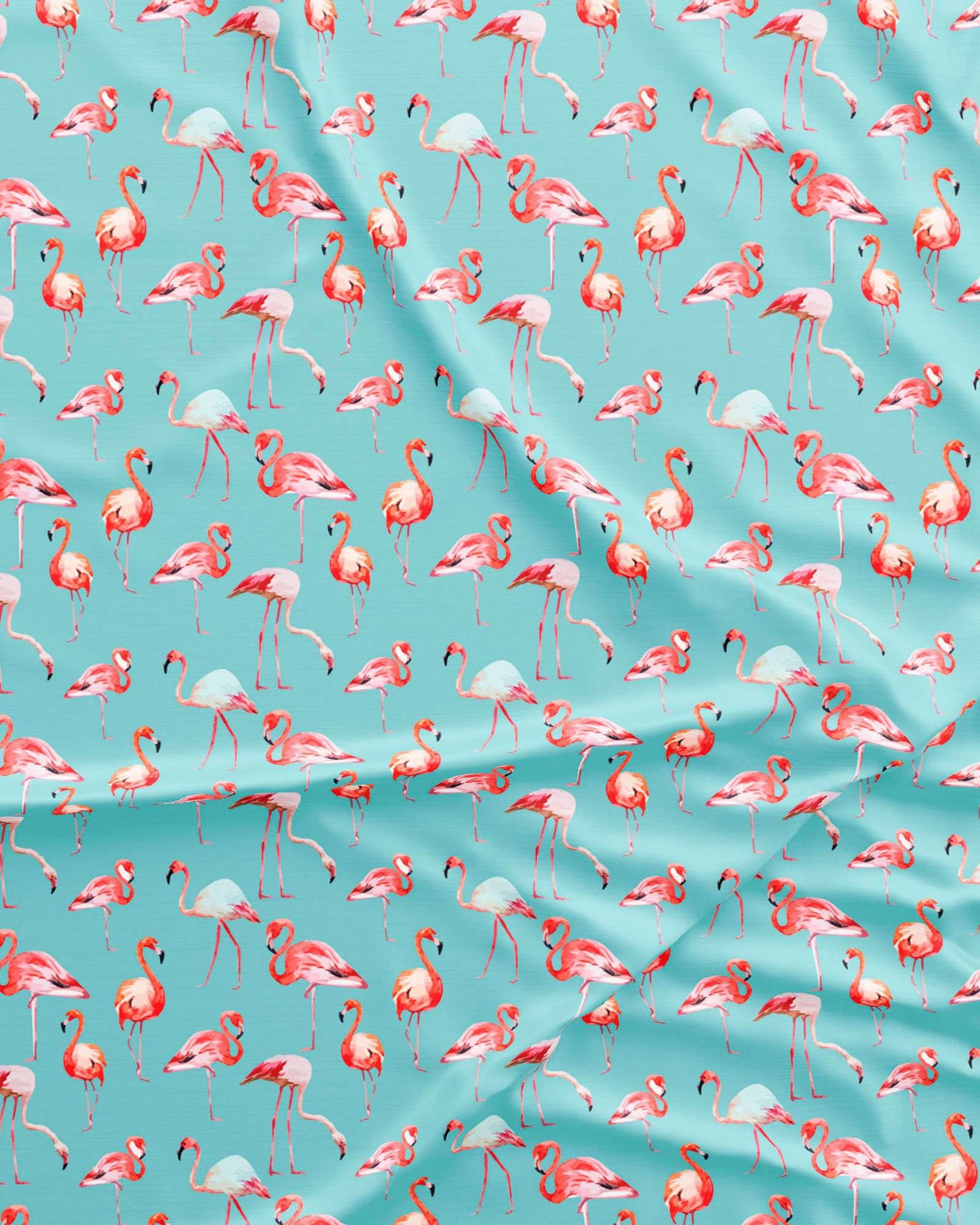 Mens Boxer Shorts - Blue Flamingos
