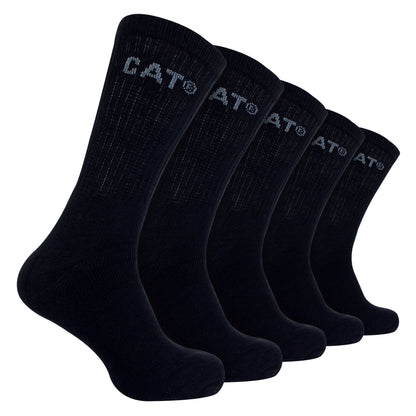 Mens 5 Pack Durable Cotton Performance Work Socks