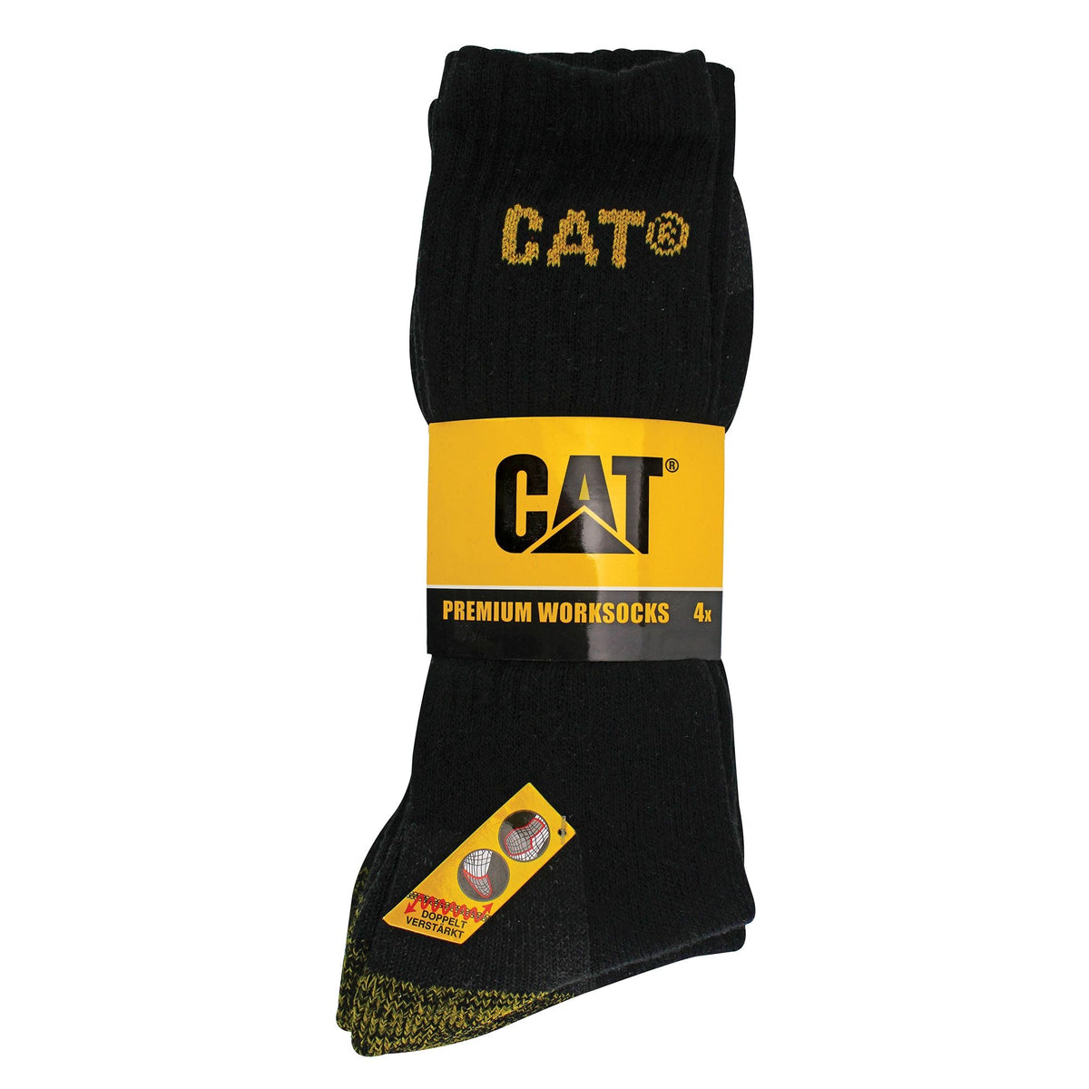 Mens 4 Pack Premium Cotton Work Socks