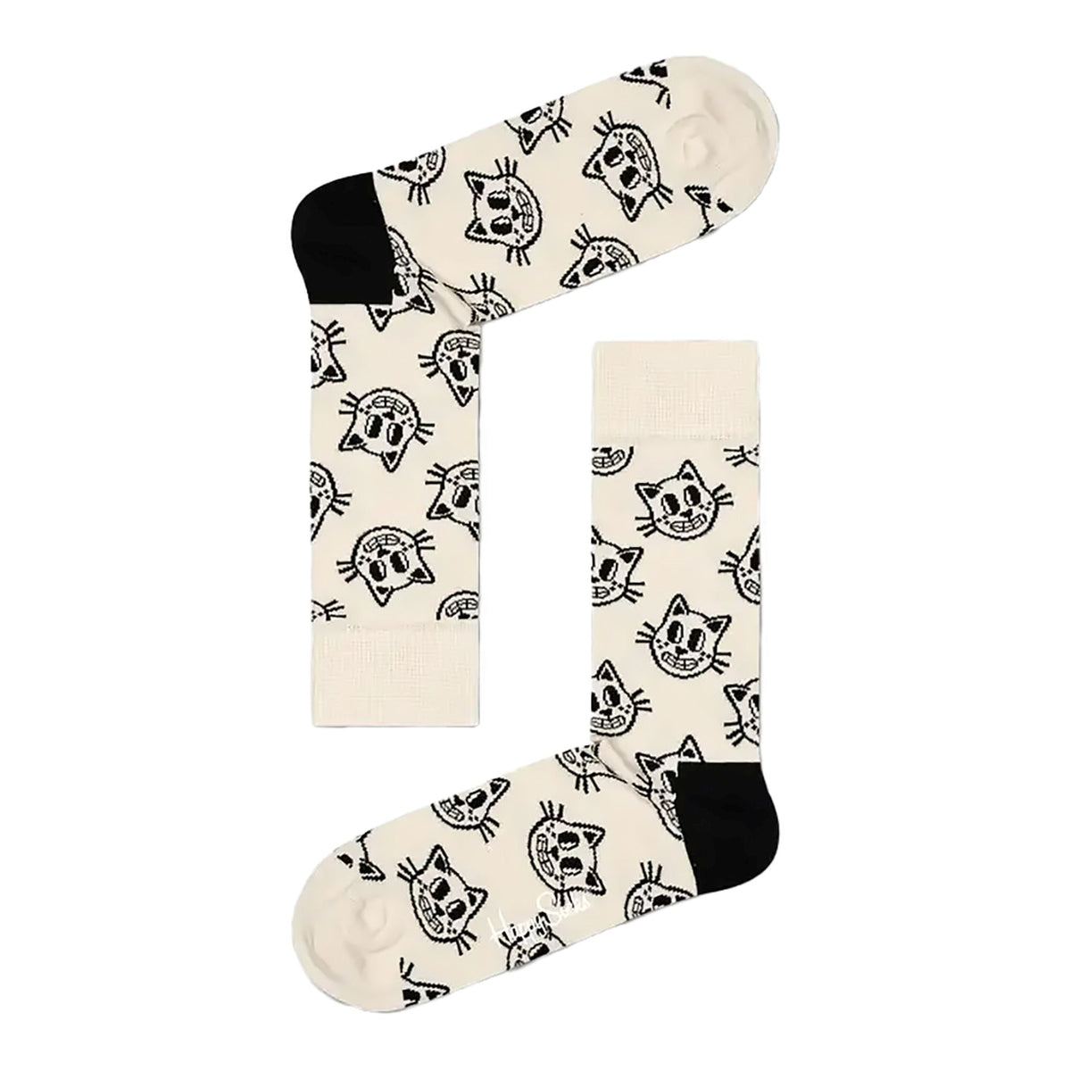 Colourful Bright Cotton Blend Cat Design Socks for Men & Women