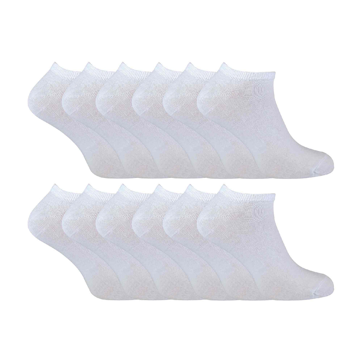 Kids Soft Cotton Breathable Trainer Socks (Multipack Options)