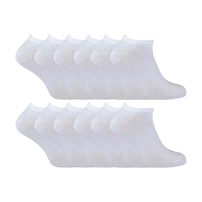 Kids Soft Cotton Breathable Trainer Socks (Multipack Options)