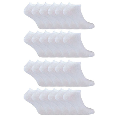 Kids Soft Cotton Breathable Trainer Socks (Multipack Options)