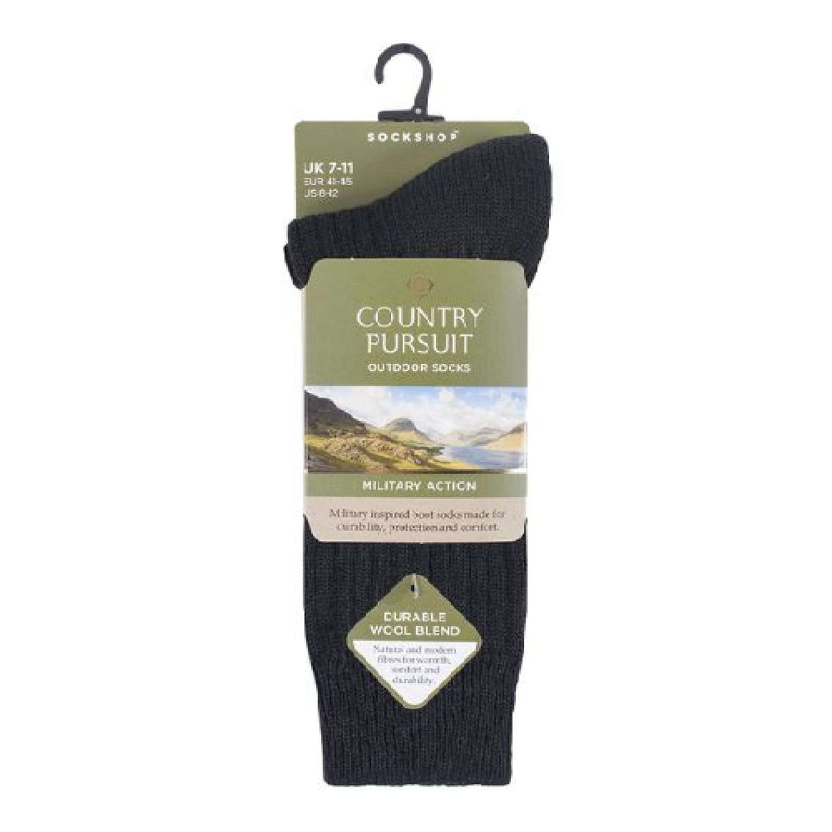 1 Pack Mens Wool Military Action Army Style Walking Socks