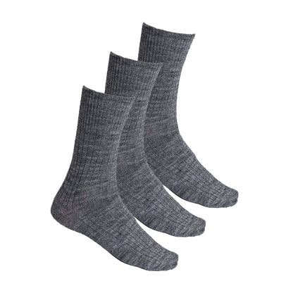 3 Pairs Ladies Alpaca Wool Winter Cushioned Thick Boot Socks