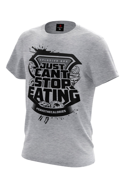 XAPE Just Can'T Stop Eating Tee - Sports Grey Xplosive Ape