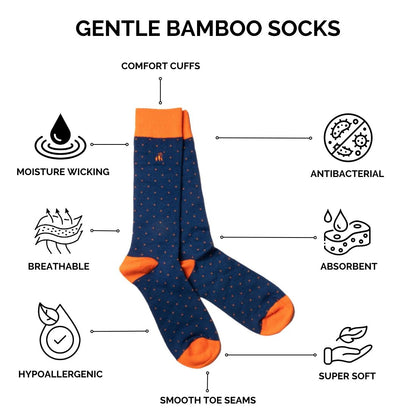 Tractor Bamboo Socks (Comfort Cuff)