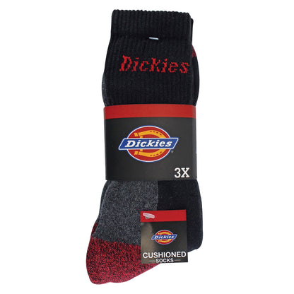 Mens 3 Pack Cushioned Work Socks