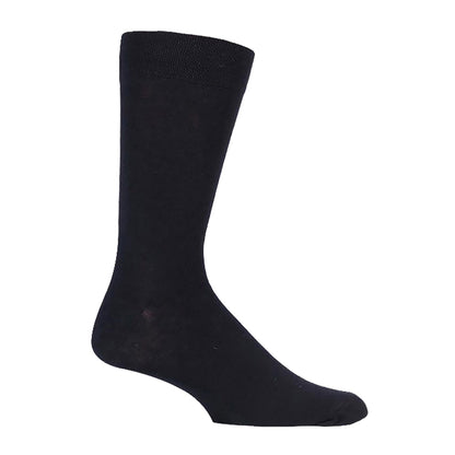 6 Pack Mens Plain Soft Cotton Everday Black Socks