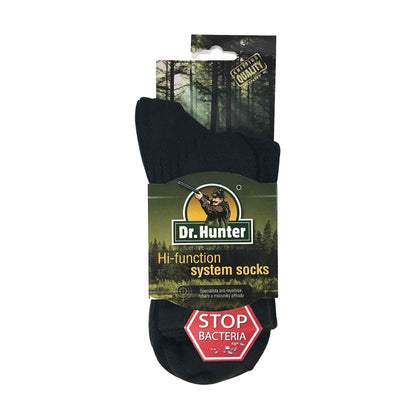 2 Pack Mens Cotton Hiking Boot Socks with Silver Technology