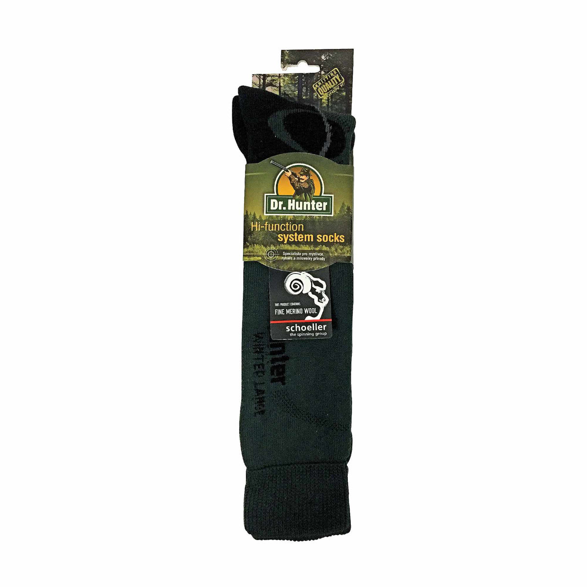 1 Pack Mens Merino Wool Long Knee High Green Socks