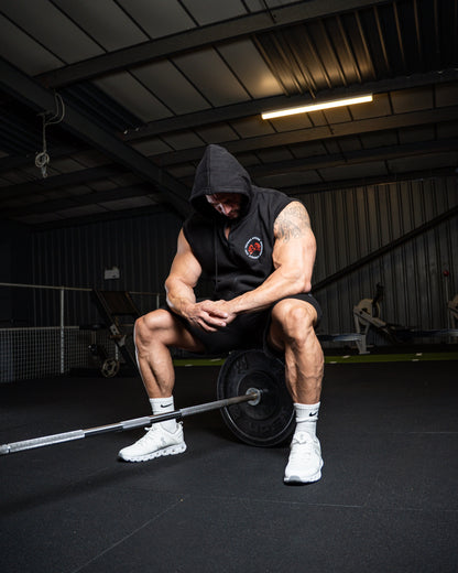 XAPE Training Division Sleeveless Hoodie - Black Xplosive Ape