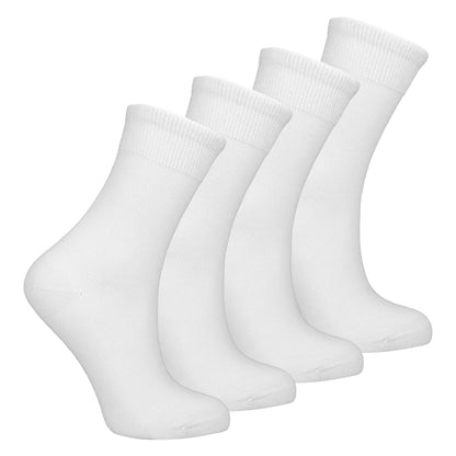 4 Pack Kids Boys Girls Bamboo Sensory Socks Soft Breathable Comfort Fit