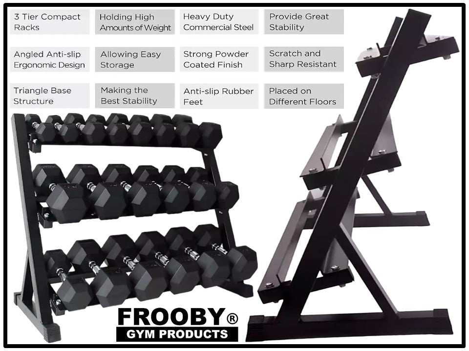 3 Tier Dumbbell Rack FROOBY