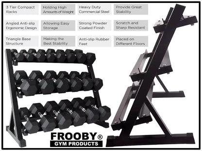 3 Tier Dumbbell Rack FROOBY