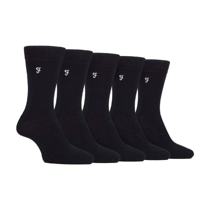 5 Pack Mens Bamboo Bright Striped Patterned Socks