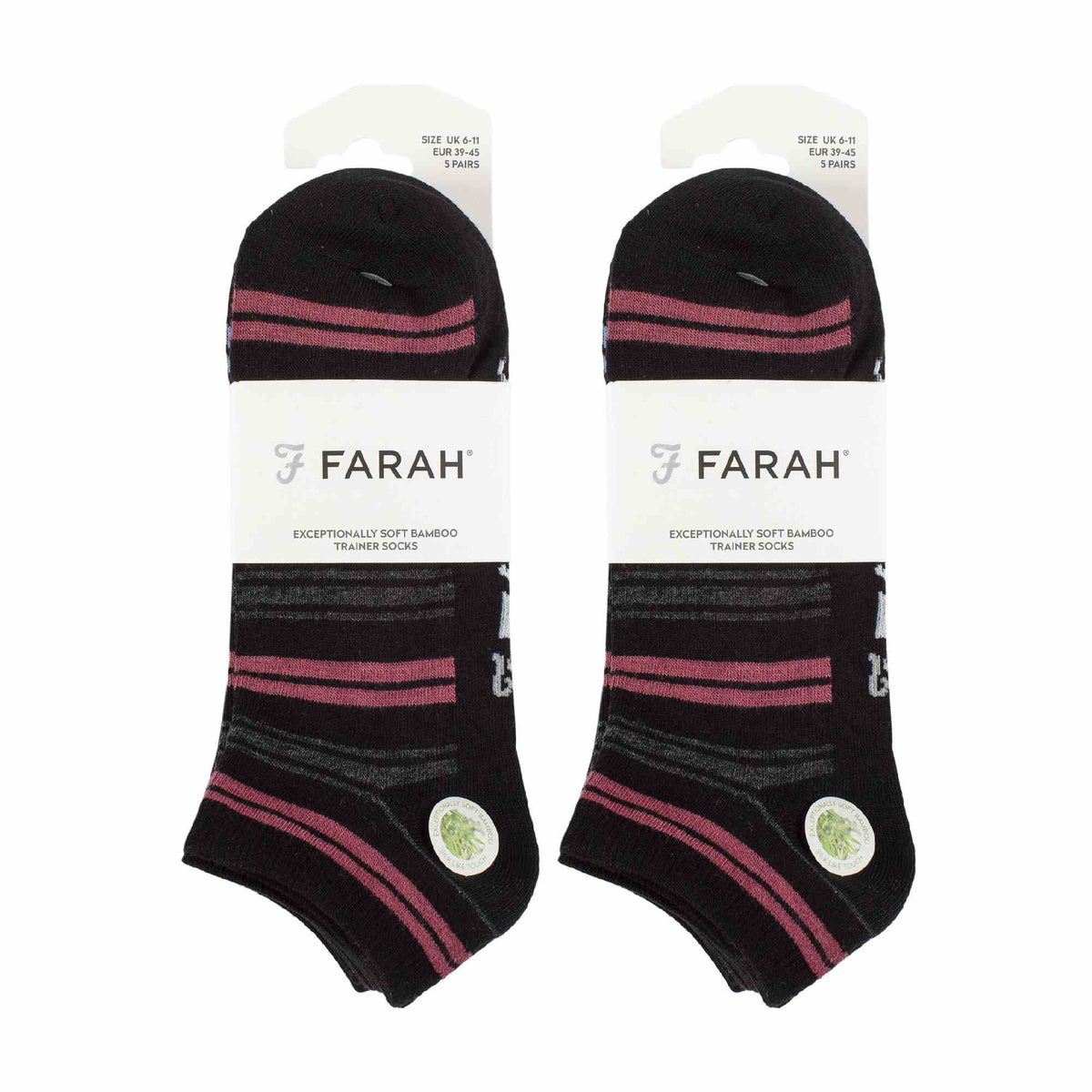 10 Pack Mens Breathable Bamboo Plain Trainer Socks