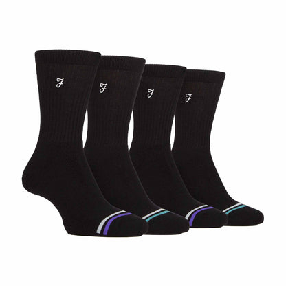 4 Pack Mens Bamboo Diabetic Friendly Leisure Socks