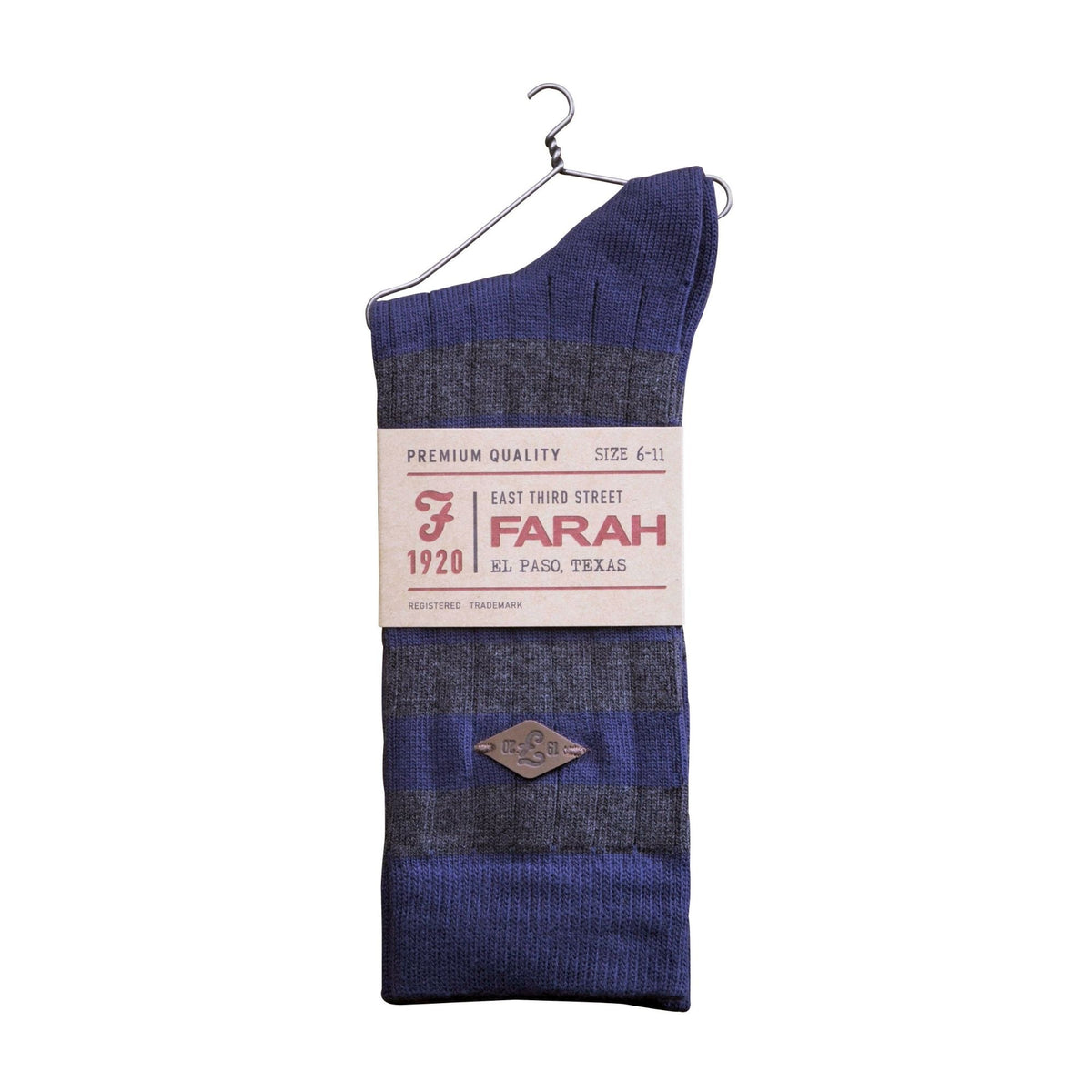 2 Pack Mens Cotton Patterned Striped Ribbed Boot Socks
