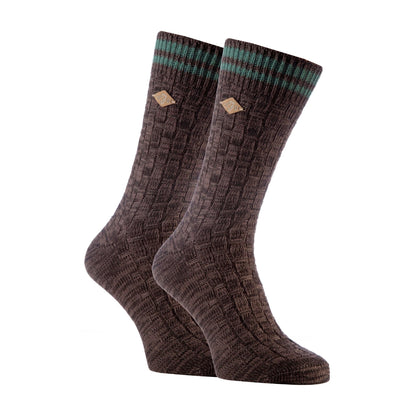2 Pack Mens Thick Cotton Chunky Knitted formal Boot Socks