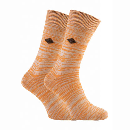 2 Pack Mens Bright Colour Luxury Cotton Casual Crew Socks