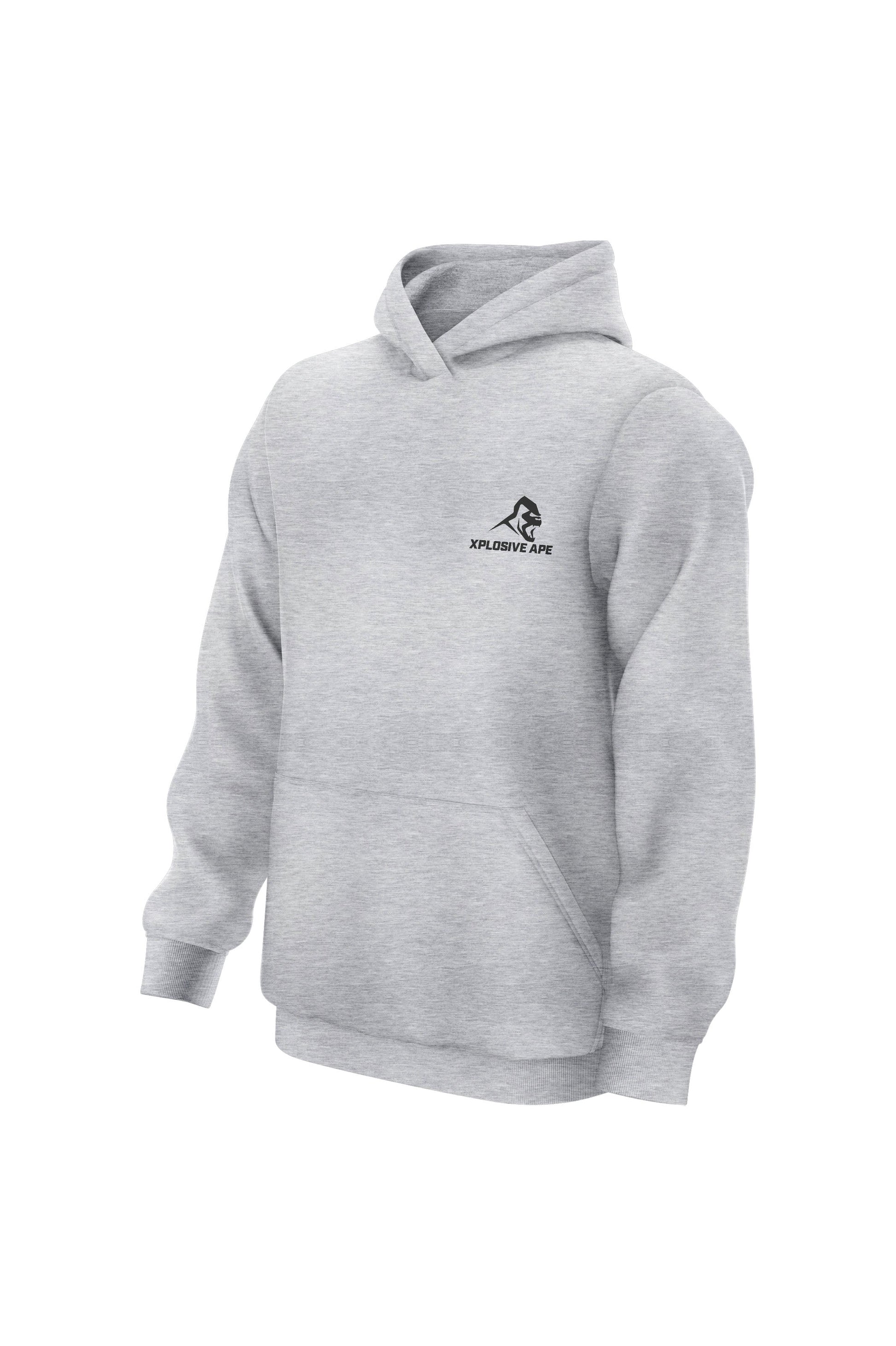 XAPE Otherworldly Strength Hoodie - Heather Grey Xplosive Ape