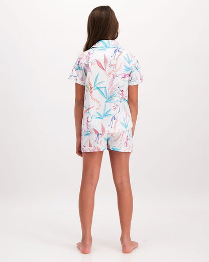 Girls Short Pyjamas - Monkeys